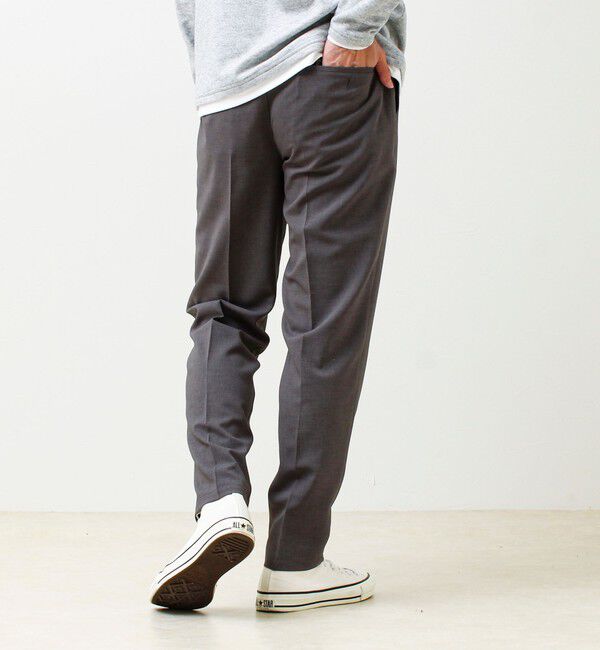 GLOSTER「【セットアップ対応】リネンタッチドビーイージーパンツ」|チノ|