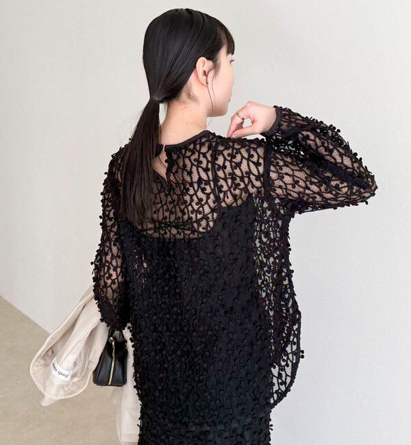 fredy emue「《セットアップ対応》フォーカスドット刺繍プルオーバー」|シャツ・ブラウス|