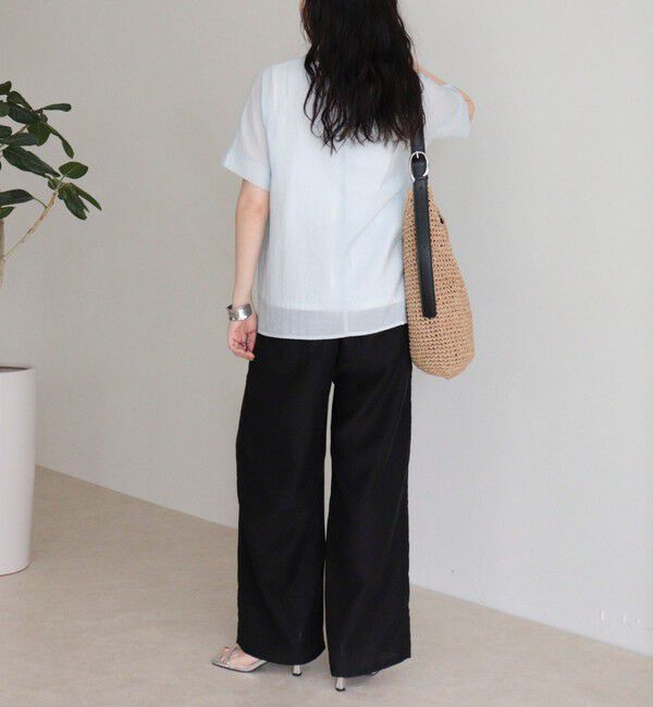 fredy emue「【接触冷感】ドライタンブラーセミワイドイージーパンツ」|チノ|