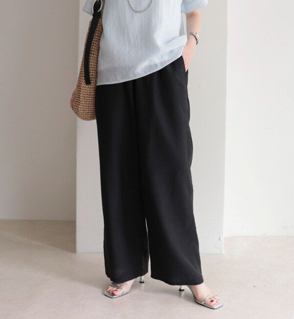 fredy emue「【接触冷感】ドライタンブラーセミワイドイージーパンツ」|チノ|