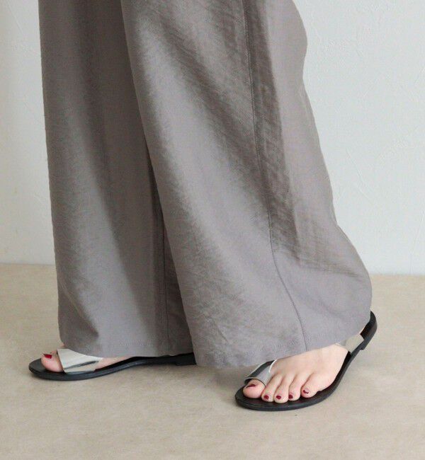 fredy emue「【接触冷感】ドライタンブラーセミワイドイージーパンツ」|チノ|