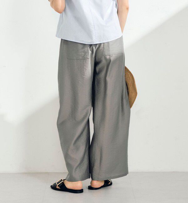 fredy emue「【接触冷感】ドライタンブラーセミワイドイージーパンツ」|チノ|