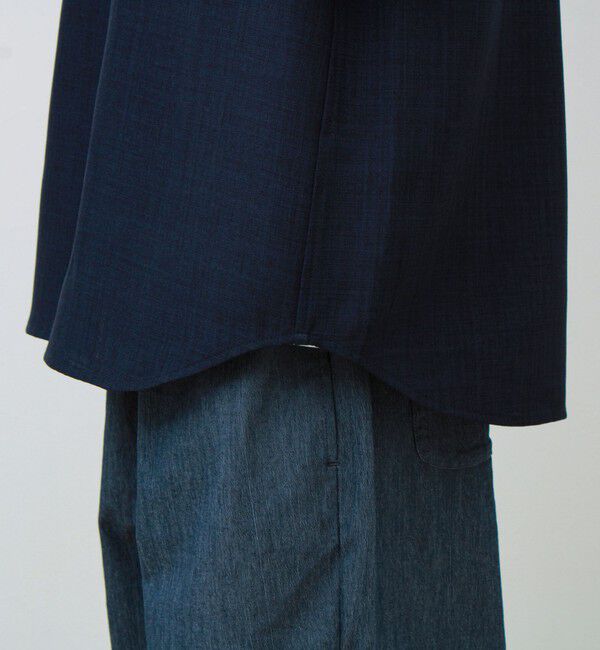 GLOSTER「【セットアップ対応】リネンライクバンドカラーシャツ」|シャツ・ブラウス|