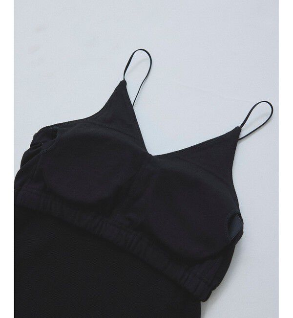 SALON adam et rope'「[追加]コットンリブカップ付きVネックキャミソール3」|キャミソール|