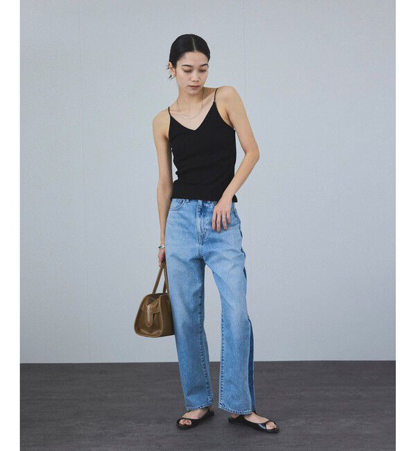 SALON adam et rope'「[追加]コットンリブカップ付きVネックキャミソール3」|キャミソール|