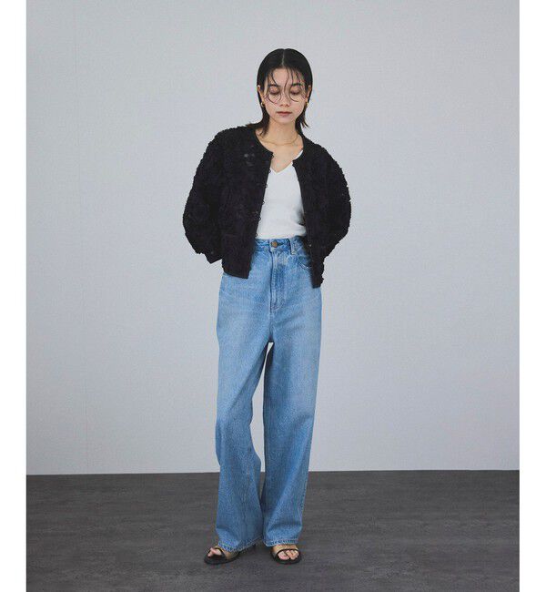 SALON adam et rope'「[追加]コットンリブカップ付きVネックキャミソール3」|キャミソール|