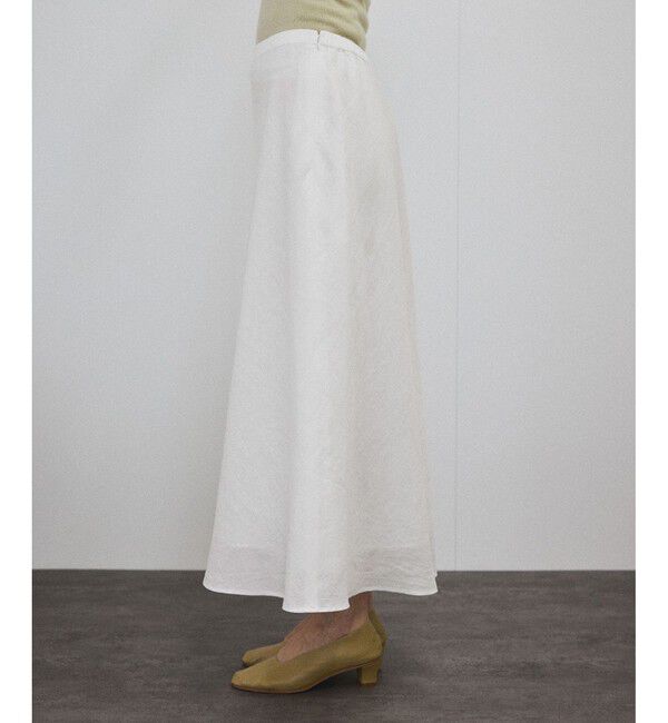 SALON adam et rope'「リネンバイヤススカート［GENTLE LINEN］」|スカート|