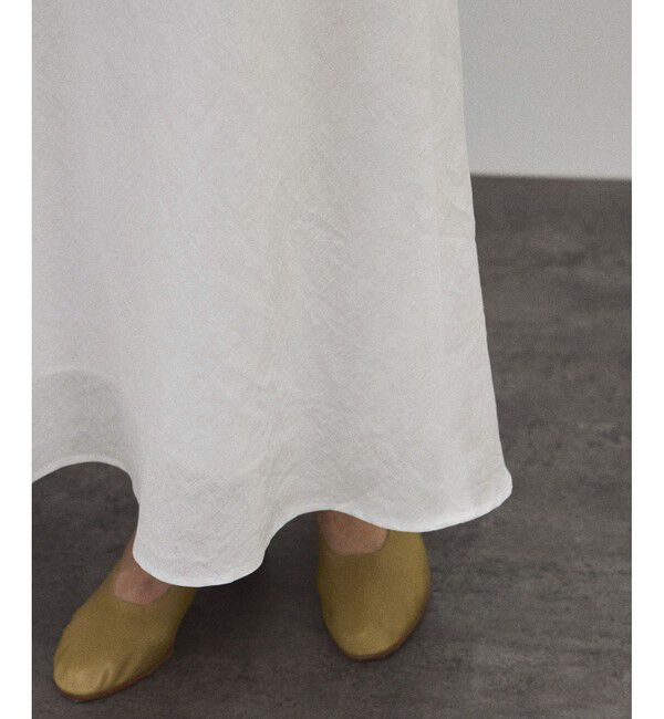 SALON adam et rope'「リネンバイヤススカート［GENTLE LINEN］」|スカート|