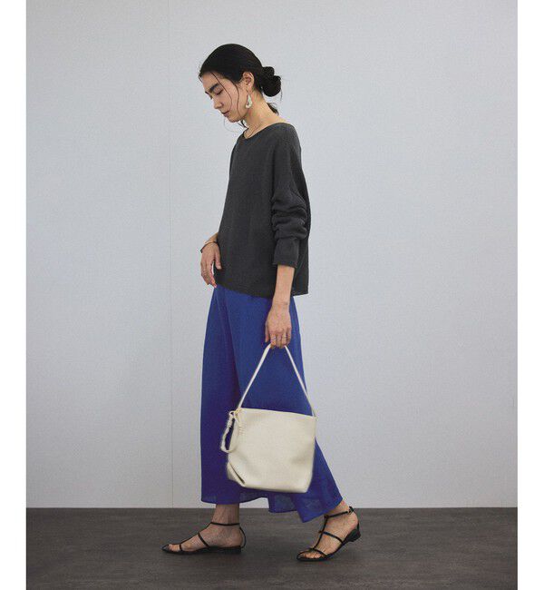 SALON adam et rope'「リネンバイヤススカート［GENTLE LINEN］」|スカート|