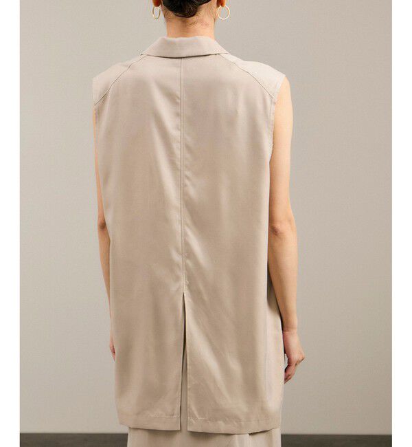 SALON adam et rope'「キュプラツイルジレブラウス［セットアップ対応］」|ベスト・ジレ|