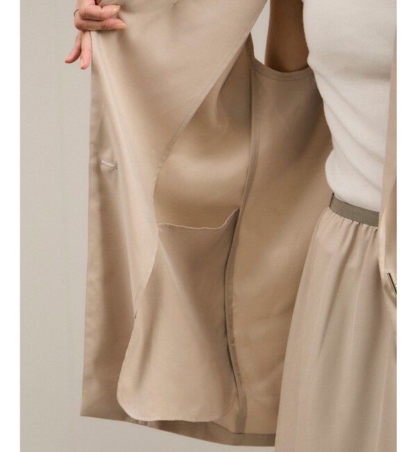 SALON adam et rope'「キュプラツイルジレブラウス［セットアップ対応］」|ベスト・ジレ|