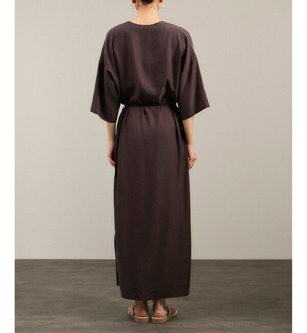 SALON adam et rope'「キュプラツイルVネックワンピース」|ワンピース|