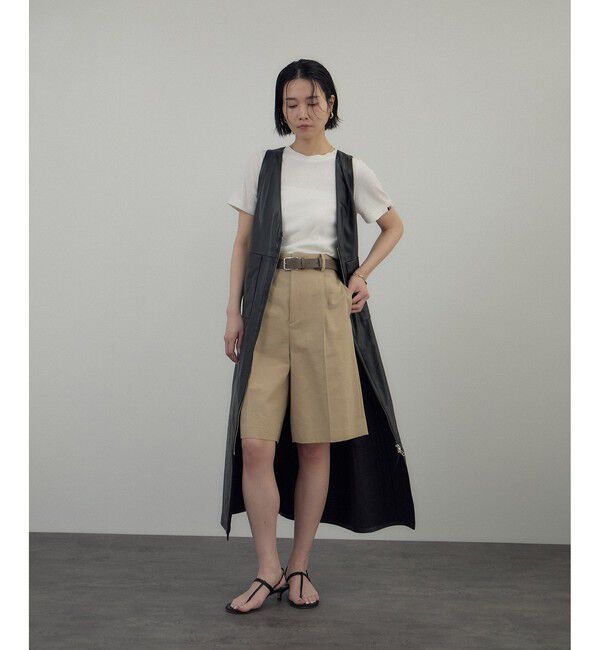 SALON adam et rope'「【WEB限定】エフォートレスハーフパンツ」|チノ|