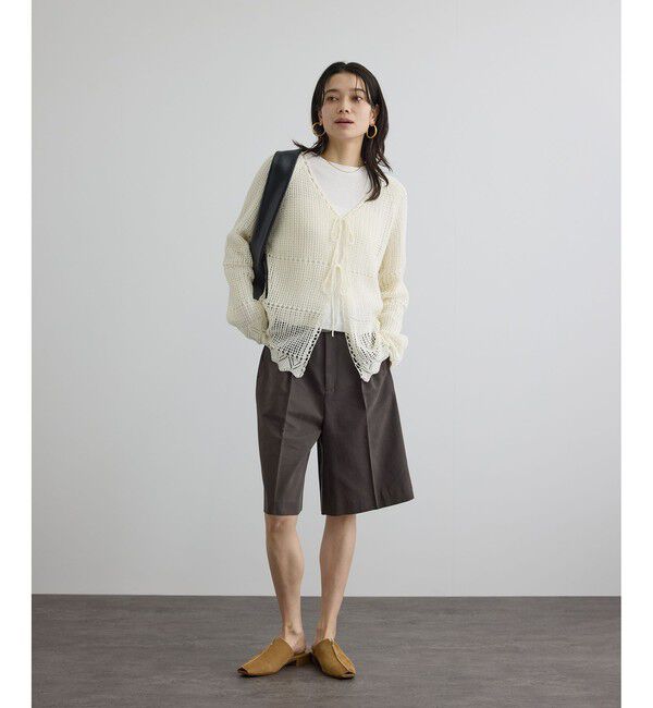 SALON adam et rope'「【WEB限定】エフォートレスハーフパンツ」|チノ|