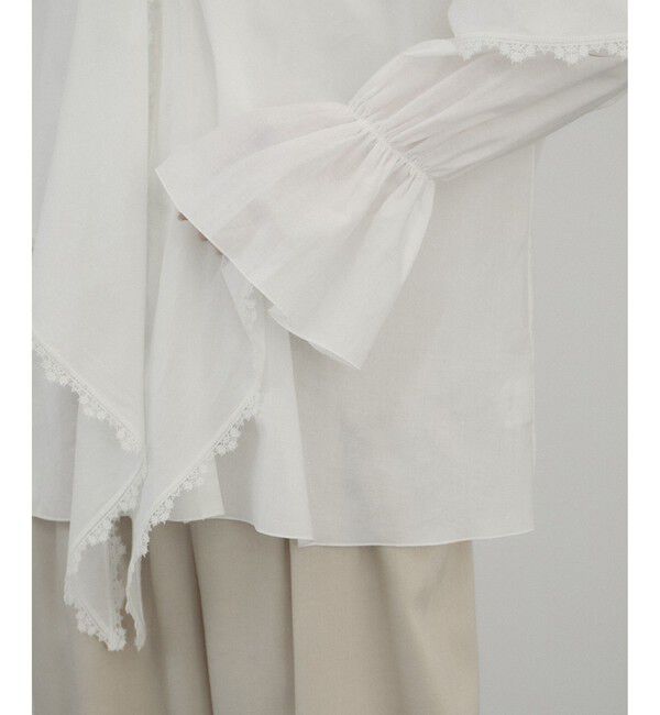 SALON adam et rope'「クロスレースケープブラウス / マルチWAY」|シャツ・ブラウス|