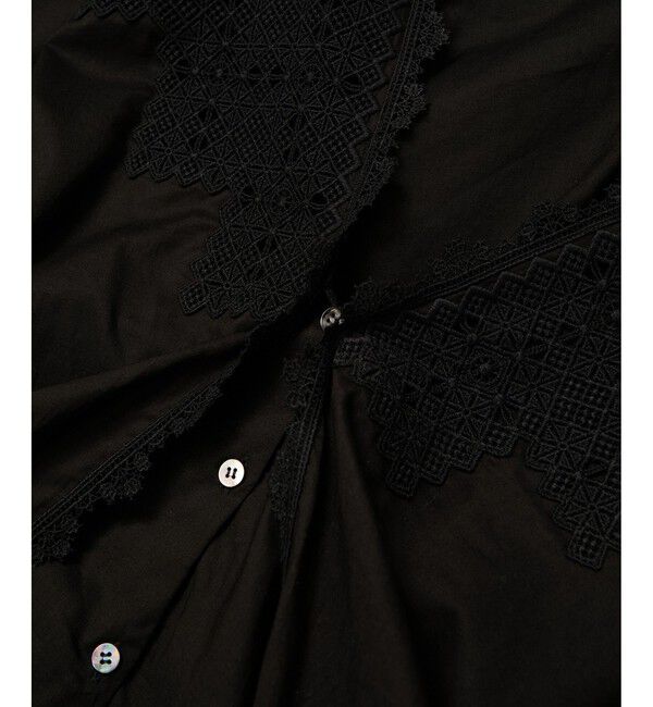 SALON adam et rope'「クロスレースケープブラウス / マルチWAY」|シャツ・ブラウス|