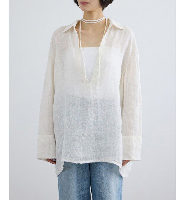 SALON adam et rope'「リネンカラミスキッパーシャツ / イージーケア」|シャツ・ブラウス|