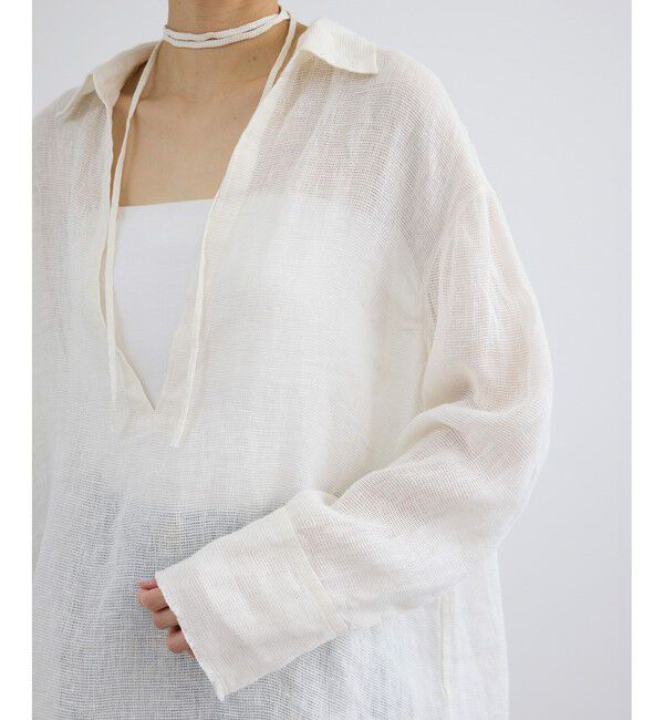 SALON adam et rope'「リネンカラミスキッパーシャツ / イージーケア」|シャツ・ブラウス|