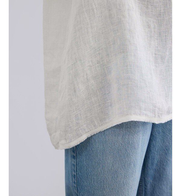 SALON adam et rope'「リネンカラミスキッパーシャツ / イージーケア」|シャツ・ブラウス|