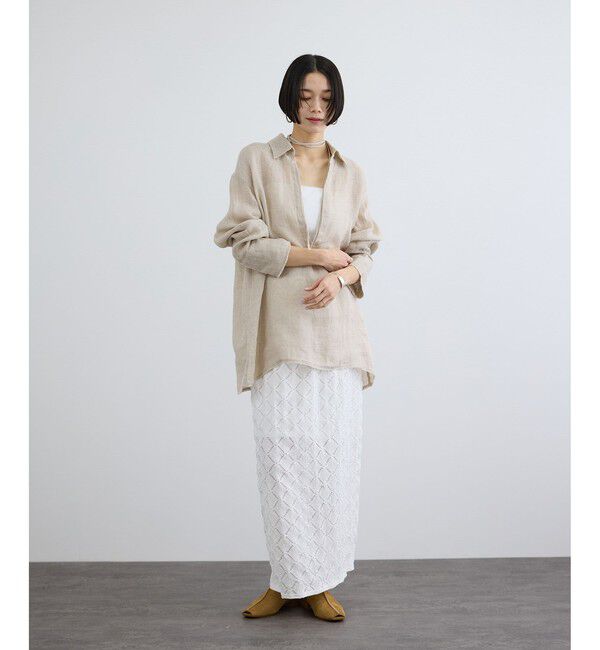 SALON adam et rope'「リネンカラミスキッパーシャツ / イージーケア」|シャツ・ブラウス|