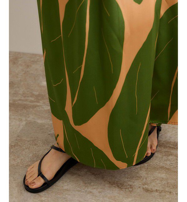 ROPE「【洗える】エクスペンド リーフキャミワンピース【DEVEAUX（デヴォー）】」|ワンピース|