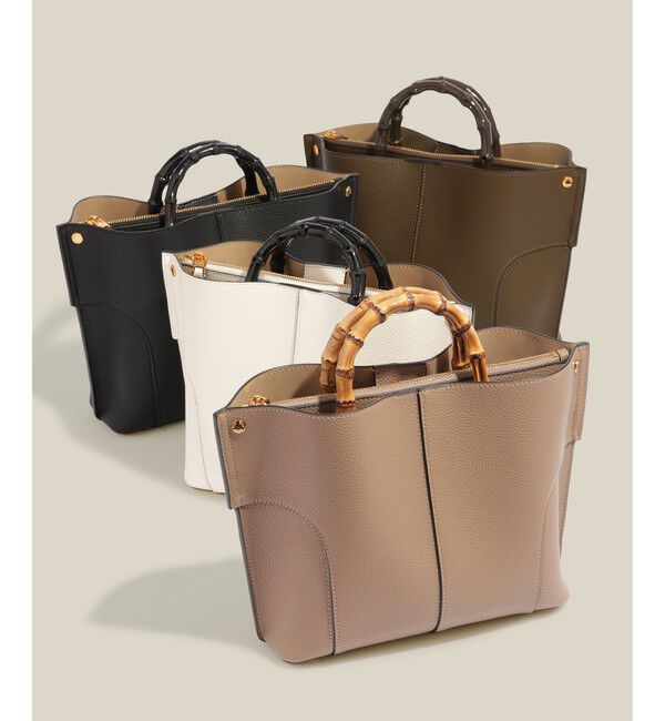 ROPE「【E'POR】BAMBOO BAG Medium【超軽量】」|ハンドバッグ|