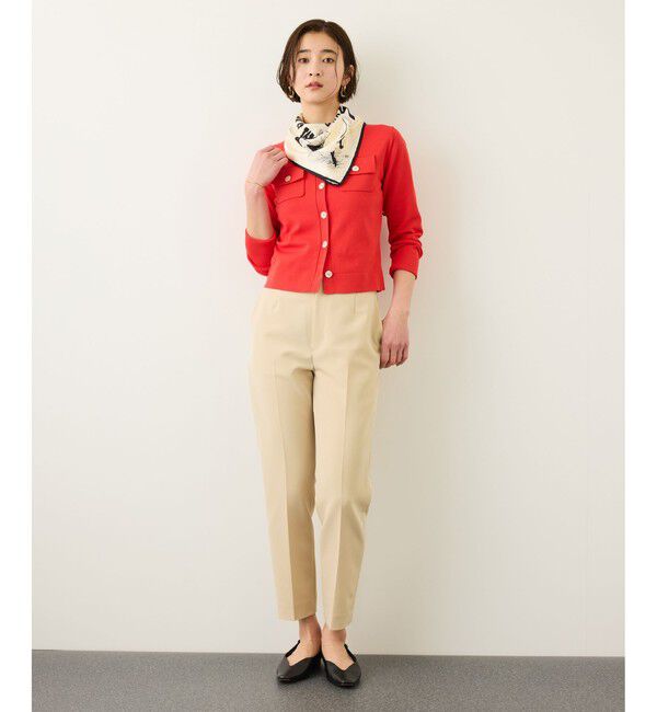 ROPE「ダブルクロスストレッチペンシルパンツ/接触冷感・イージーケア・セットアップ対応」|チノ|