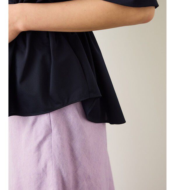 ROPE「フロントジップブルゾンブラウス/イージーケア」|シャツ・ブラウス|