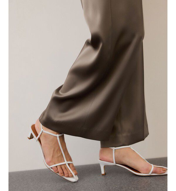 ROPE「ドレープサテンイージーパンツ/セットアップ対応・イージーケア」|チノ|