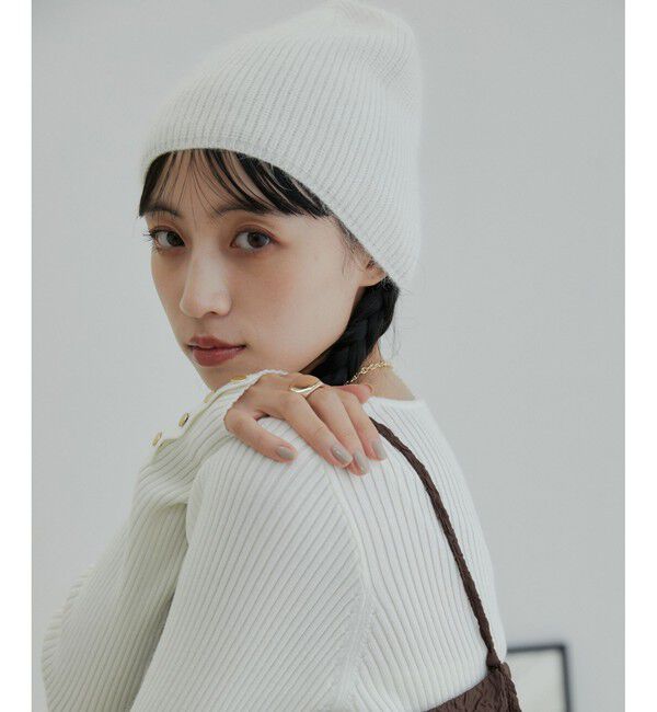 VIS「アンゴラ混ニットビーニー」|ニット帽|キナリ(16)
