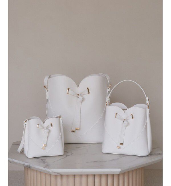 VIS「【A4収納】ハートカットバッグ(ラージサイズ)/追加」|ショルダー・メッセンジャー|