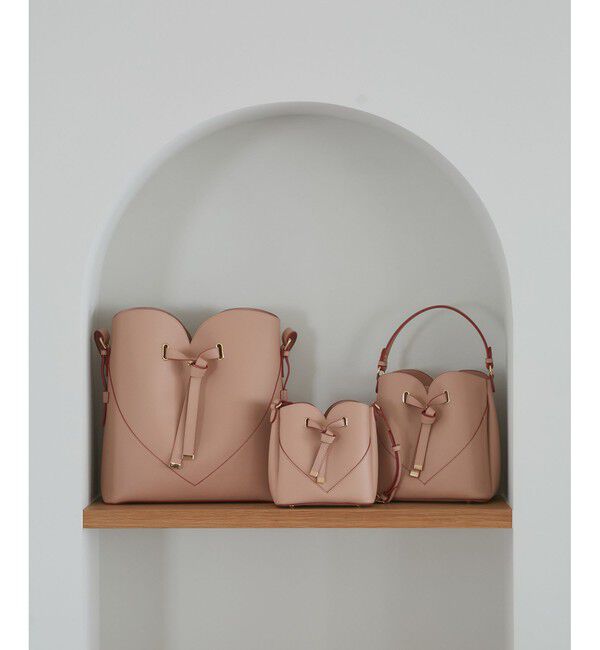 VIS「【A4収納】ハートカットバッグ(ラージサイズ)/追加」|ショルダー・メッセンジャー|