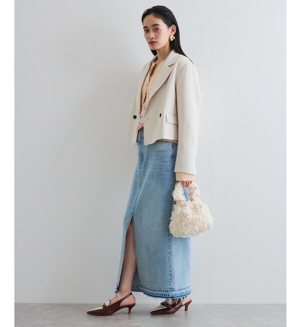 VIS「【洗える】ダブルショートジャケット」|テーラードジャケット|