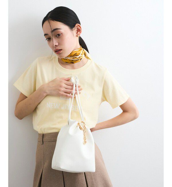 VIS「チェーンハンドル2WAY巾着バッグ」|ハンドバッグ|