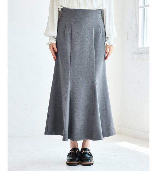VIS「【美easy】ウーリッシュマーメイドスカート【セットアップ対応/洗える】」|スカート|