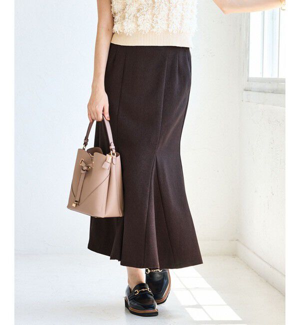 VIS「【美easy】ウーリッシュマーメイドスカート【セットアップ対応/洗える】」|スカート|