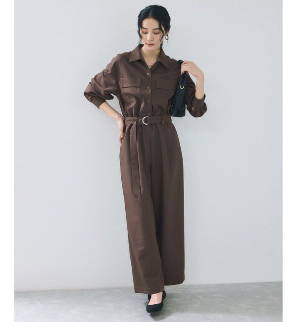 VIS「ポケットディテールジャンプスーツ」|オールインワン|