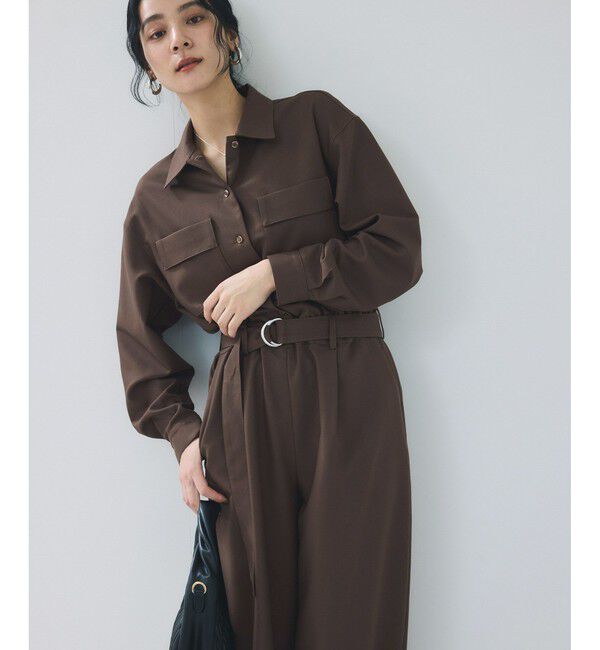 VIS「ポケットディテールジャンプスーツ」|オールインワン|