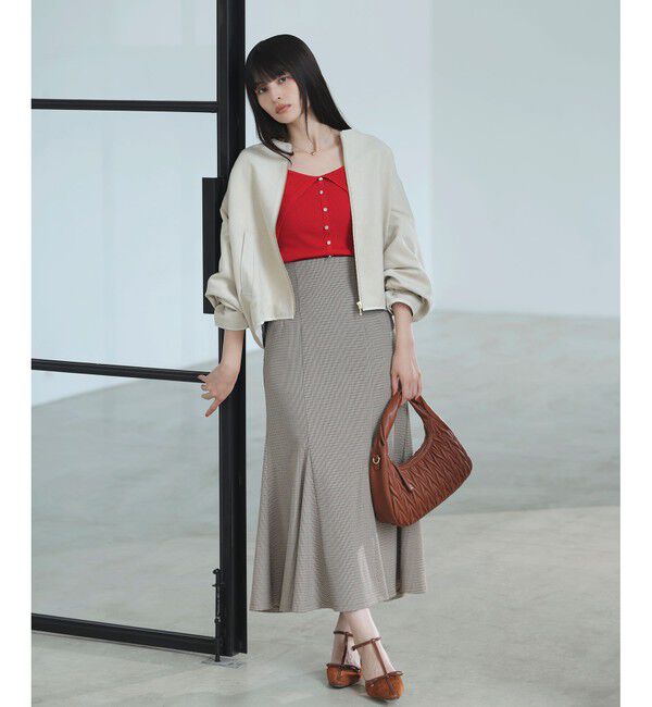 VIS「合皮パイピングキルトアソートブルゾン」|ブルゾン・スタジャン|