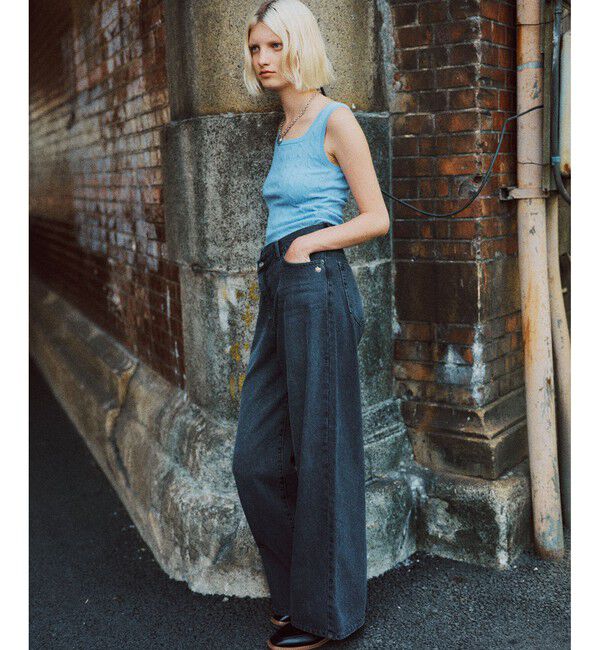 VIS「【POLO BCS】VIS別注クロスベルトストレートワイドデニム」|デニム|