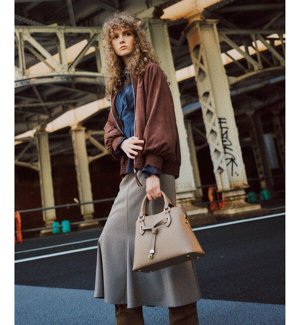 VIS「【POLOBCS】VIS別注ウエストタックフレアシャツ」|シャツ・ブラウス|