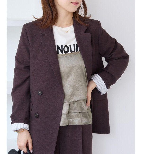 VIS「【WEB限定】サテンフリルビスチェ/2WAY」|キャミソール|