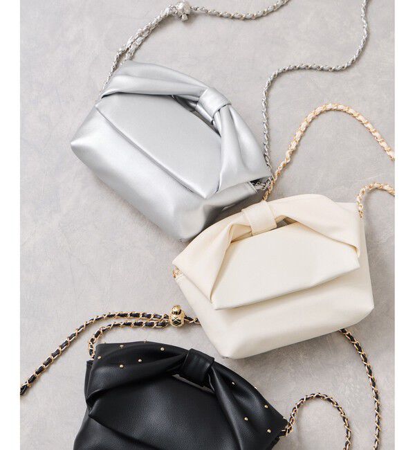 VIS「リボンハンドルチェーンショルダーバッグ/2WAY」|ショルダー・メッセンジャー|