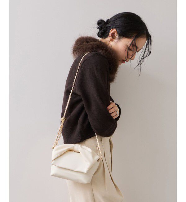 VIS「リボンハンドルチェーンショルダーバッグ/2WAY」|ショルダー・メッセンジャー|