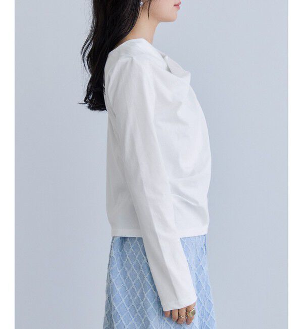 VIS「【WEB限定】長袖ドレープカットソー」|Tシャツ・カットソー|