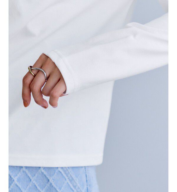 VIS「【WEB限定】長袖ドレープカットソー」|Tシャツ・カットソー|