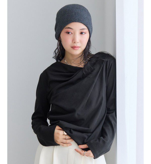 VIS「【WEB限定】長袖ドレープカットソー」|Tシャツ・カットソー|