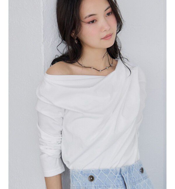 VIS「【WEB限定】長袖ドレープカットソー」|Tシャツ・カットソー|キナリ(16)