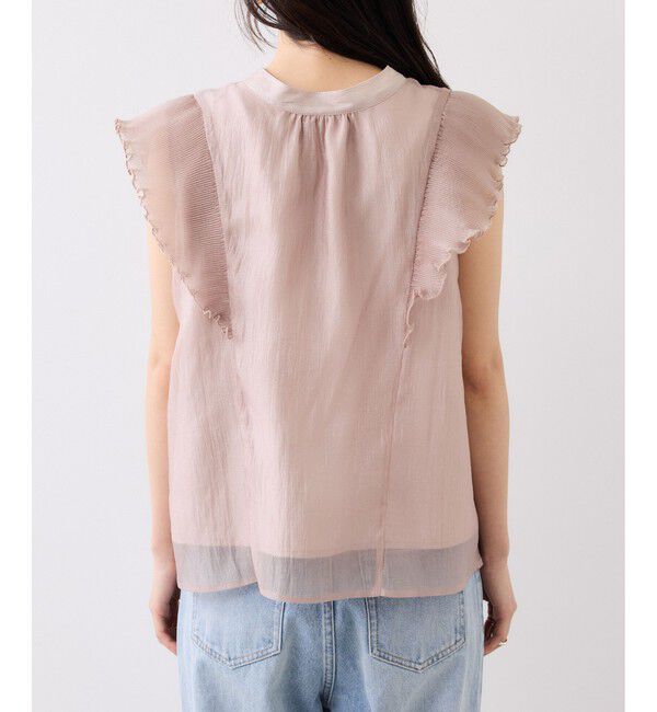 VIS「プリーツフリルシアーボウタイブラウス/2WAY・イージーケア」|シャツ・ブラウス|