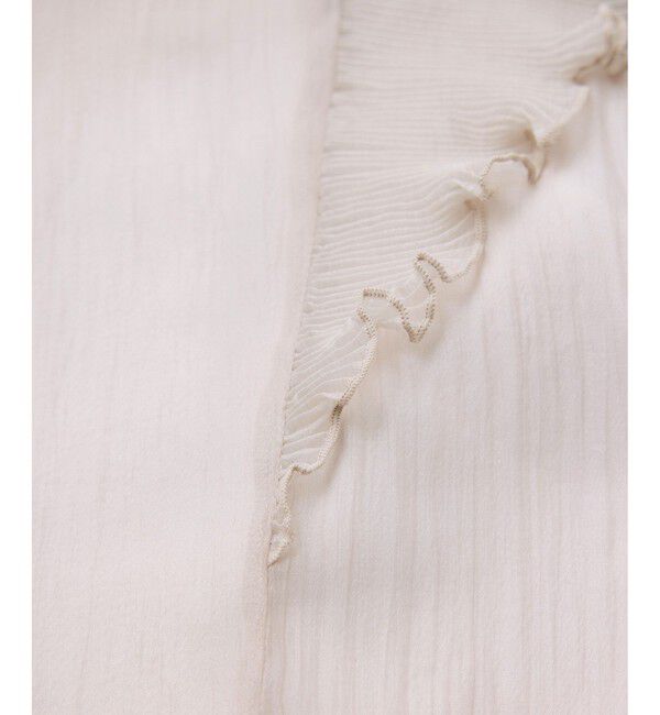 VIS「プリーツフリルシアーボウタイブラウス/2WAY・イージーケア」|シャツ・ブラウス|